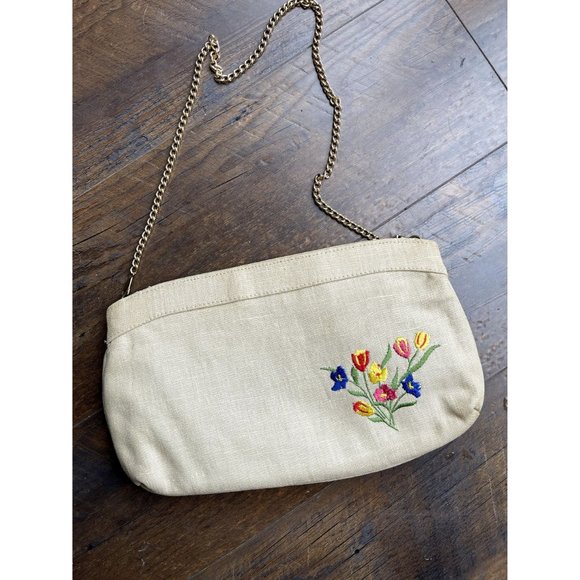 VTG Floral Embroidered Bag - Picture 6 of 7
